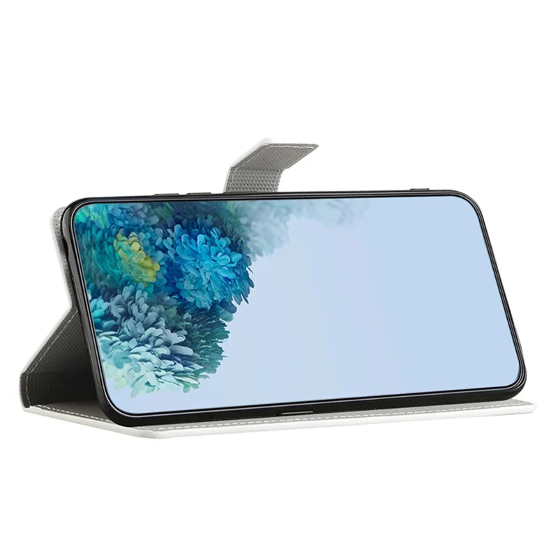 PU Leather Anti-Fall Case for Honor 90 Lite 5G / X50i 5G , Stand Wallet Pattern Printing Phone Cover - Lotus