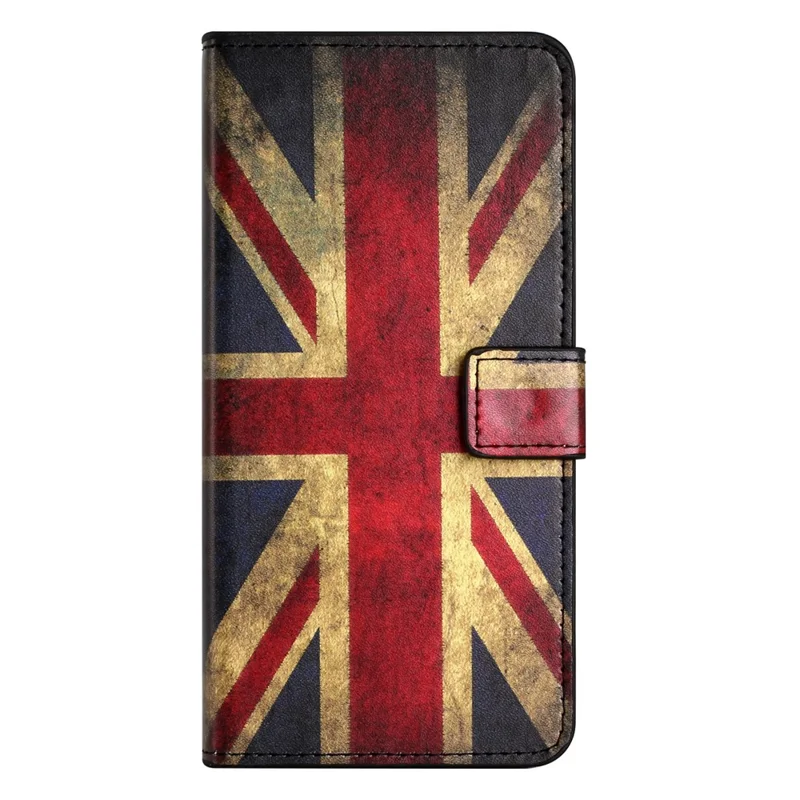PU Leather Anti-Fall Case for Honor 90 Lite 5G / X50i 5G , Stand Wallet Pattern Printing Phone Cover - Union Jack