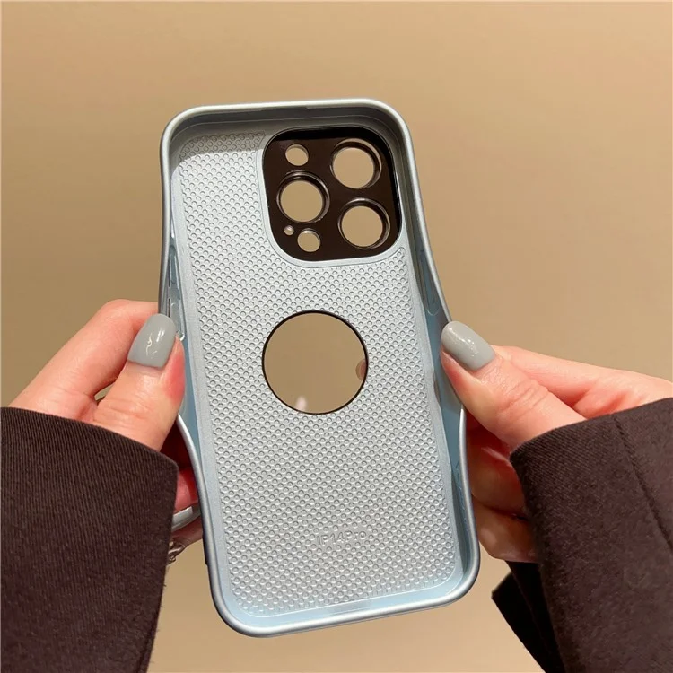 YCADEN For iPhone 14 Pro Max Logo View Magnetic Case PC+TPU Anti-Scratch Phone Cover with Lens Protector - White