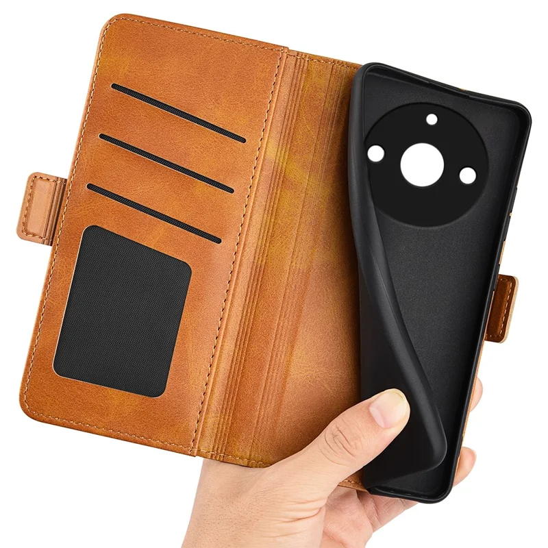 For Realme 11 Pro 5G / 11 Pro+ 5G PU Leather Calf Texture Wallet Phone Case Stand Shockproof Cover - Yellow