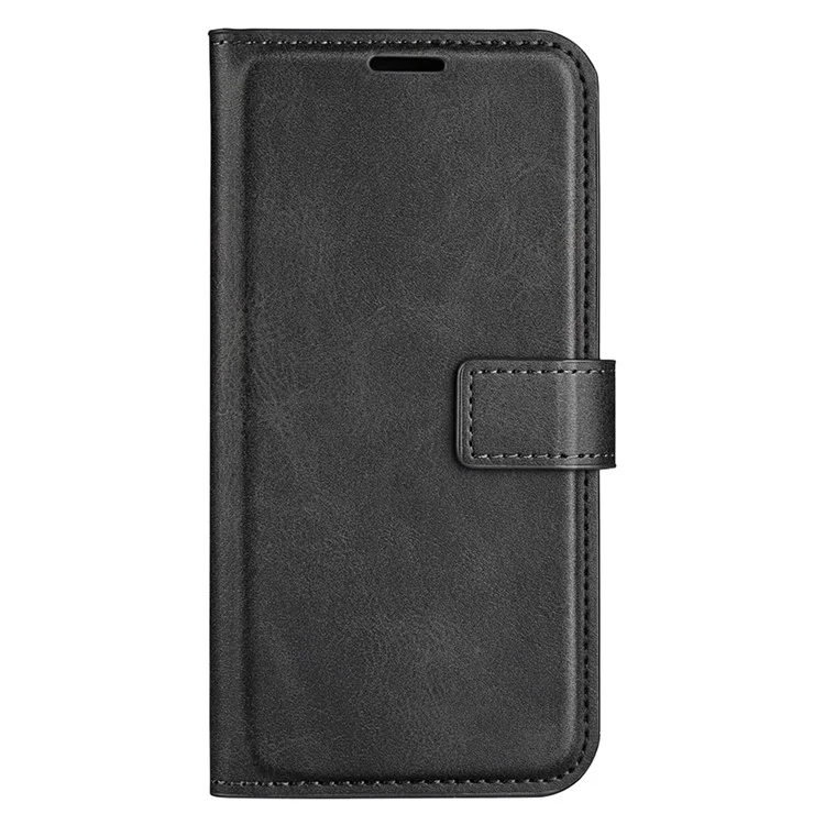 Pour Realme 11 Pro 5G / 11 Pro+ 5G Calf Texture Wallet Stand Case Full Protection PU Leather Phone Cover - Noir