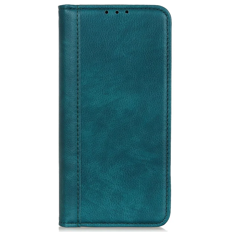 For Nothing Phone (2) Split Leather Wallet Stand Phone Case Litchi Texture Protective Cover - Green