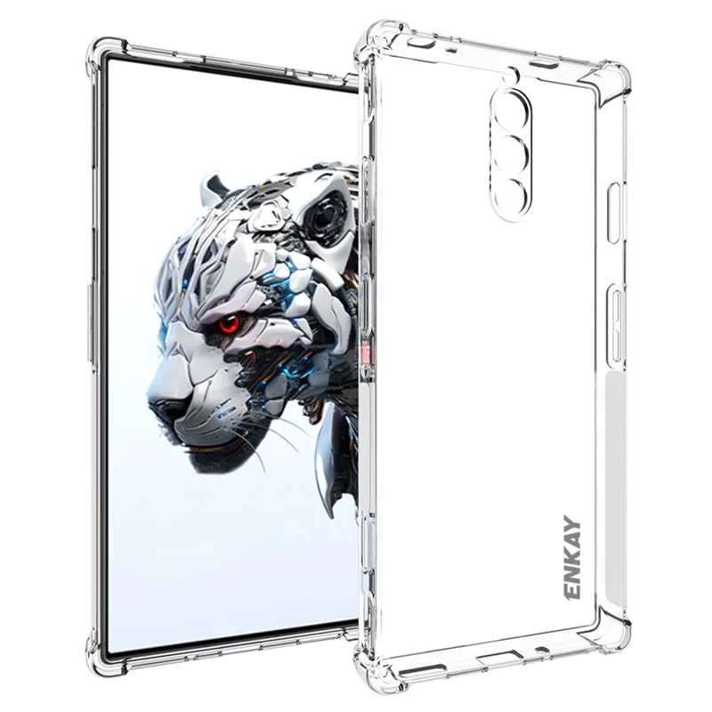 ENKAY HAT PRINCE For ZTE nubia Red Magic 8S Pro Four Corners Reinforced TPU Phone Case Anti-slip Strip Edge Cover