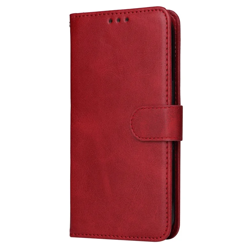For OnePlus Nord 3 5G / Ace 2V Calf Texture Anti-scratch Phone Case Flip Wallet Stand Shell - Red