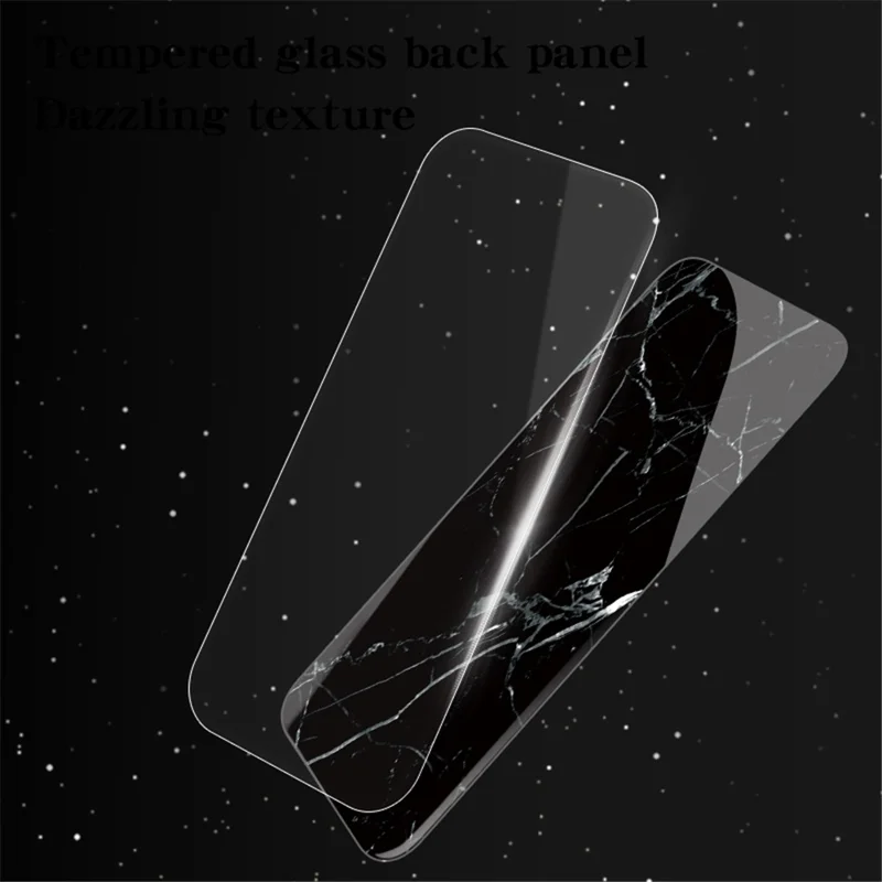 For Samsung Galaxy S23 FE Marble Pattern Phone Case Tempered Glass+PC Back TPU Frame Protective Cover - Blood Red Marble