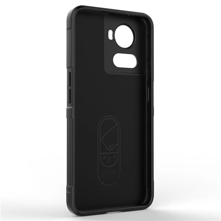 Soft TPU Phone Case for OnePlus Ace 5G / 10R 5G , Shockproof Rugged Protection Cover - Black