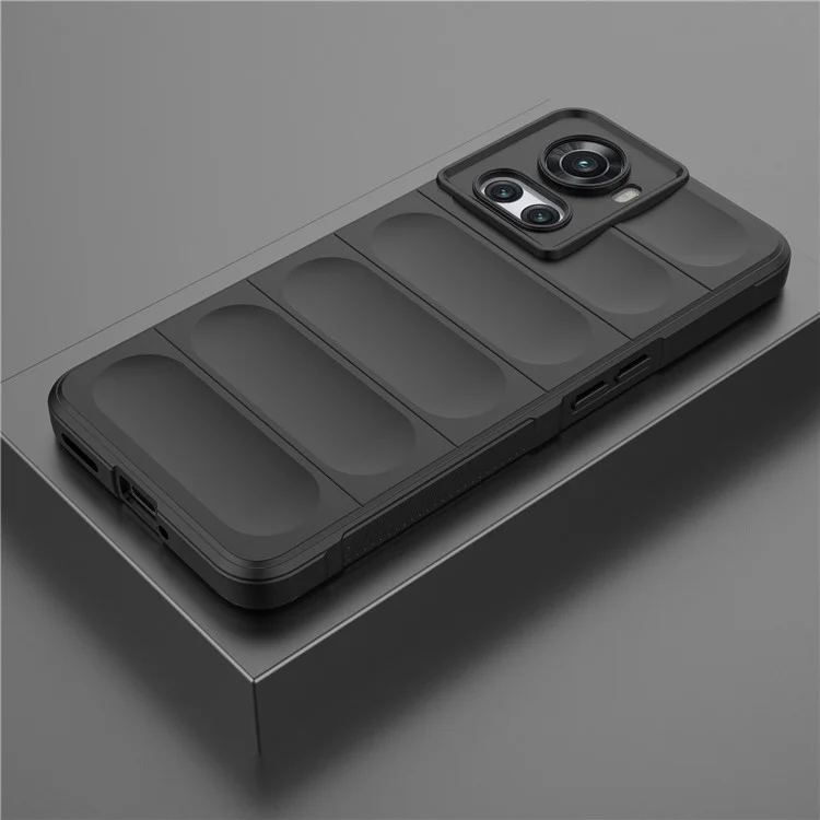 Soft TPU Phone Case for OnePlus Ace 5G / 10R 5G , Shockproof Rugged Protection Cover - Black