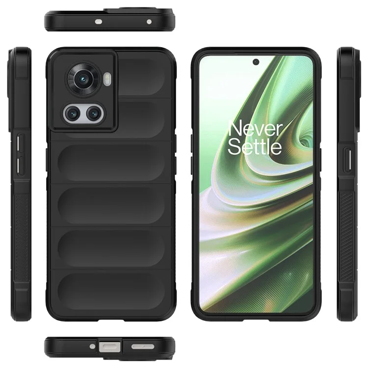 Soft TPU Phone Case for OnePlus Ace 5G / 10R 5G , Shockproof Rugged Protection Cover - Black