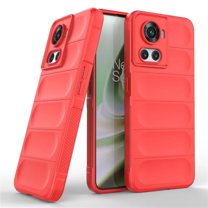 Soft TPU Phone Case for OnePlus Ace 5G / 10R 5G , Shockproof Rugged Protection Cover - Red