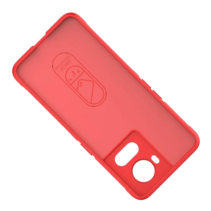 Soft TPU Phone Case for OnePlus Ace 5G / 10R 5G , Shockproof Rugged Protection Cover - Red