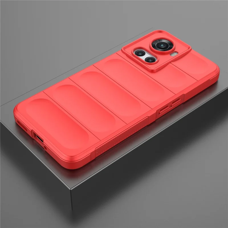 Soft TPU Phone Case for OnePlus Ace 5G / 10R 5G , Shockproof Rugged Protection Cover - Red