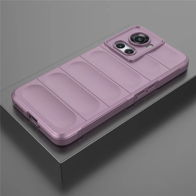 Soft TPU Phone Case for OnePlus Ace 5G / 10R 5G , Shockproof Rugged Protection Cover - Light Purple