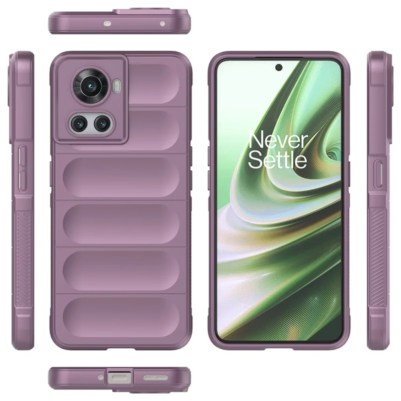 Soft TPU Phone Case for OnePlus Ace 5G / 10R 5G , Shockproof Rugged Protection Cover - Light Purple