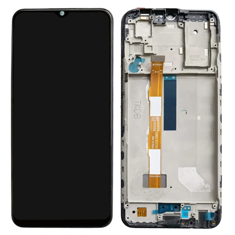 For vivo Y51 (2020, December) / Y51a V2030 Grade C LCD Screen and Digitizer Assembly + Frame Replacement Part (without Logo)