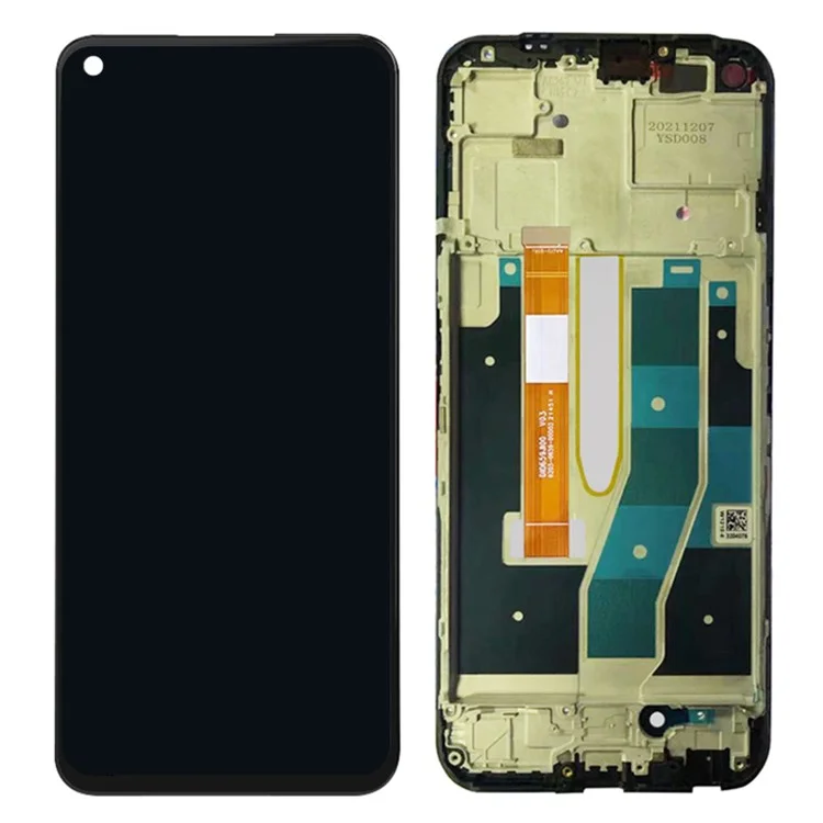 Für Realme 9 Pro 5G RMX3471 RMX3472 / Realme 9 5G Grad B LCD-Bildschirm und Digitizer-Baugruppe + Rahmen-Reparaturteil (ohne Logo)
