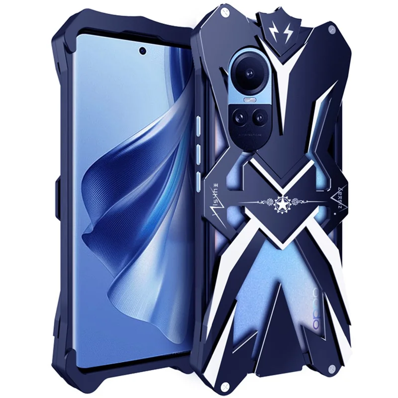 For Oppo Reno10 Pro 5G (Global) / Reno10 Pro+ 5G Anti-fall Phone Case Aluminum Alloy Shockproof Cover
