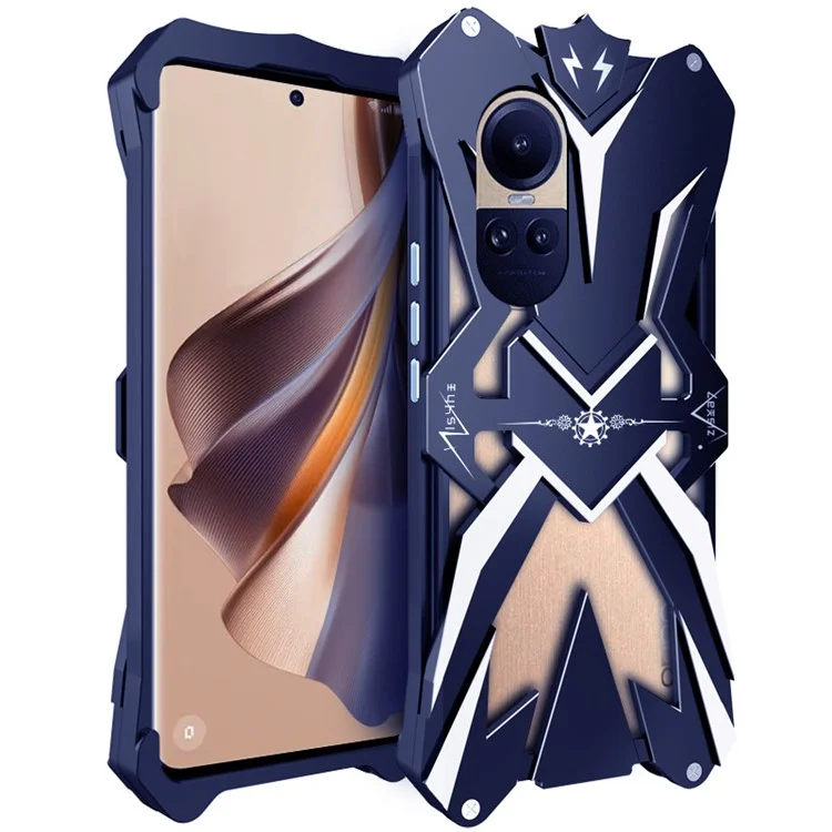 Aluminum Alloy Back Cover for Oppo Reno10 5G (Global) Shockproof Anti-drop Phone Case