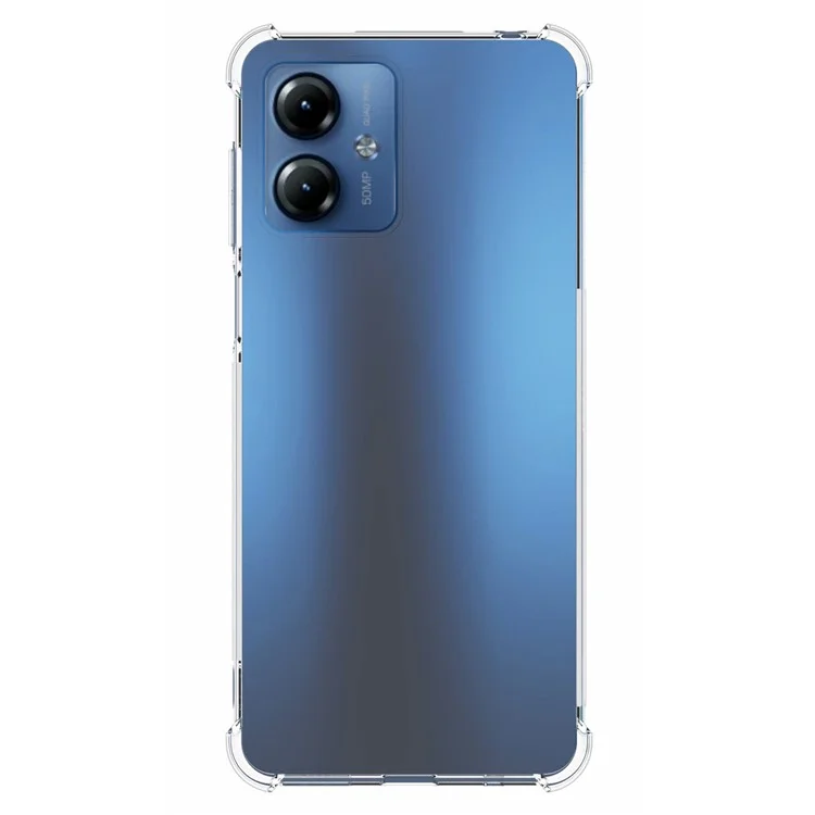 Для Motorola Moto G14 4G Мягкий TPU Чехол для сотового телефона Супер прозрачный Anti-Slip Мобильный телефон Cover