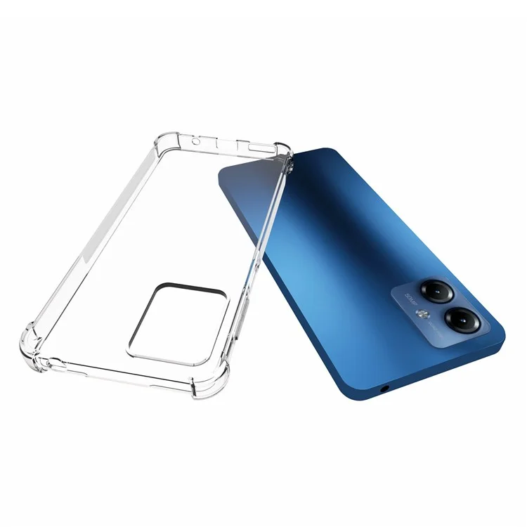 Для Motorola Moto G14 4G Мягкий TPU Чехол для сотового телефона Супер прозрачный Anti-Slip Мобильный телефон Cover