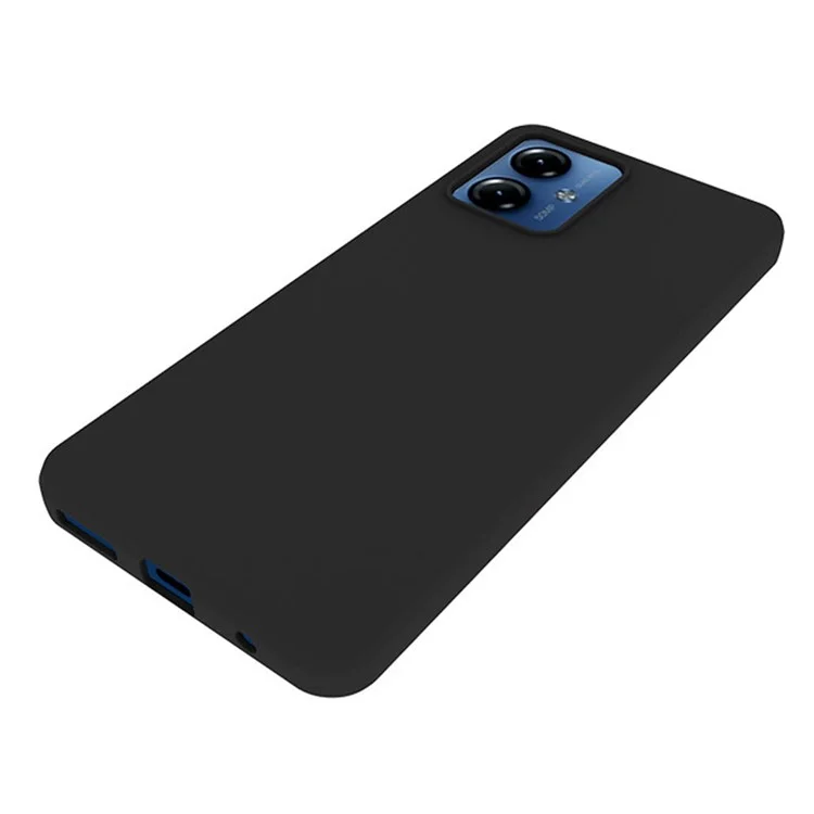 Anti-Scratch Phone Cover for Motorola Moto G14 4G , TPU Phone Shell Matte Back Case - Black