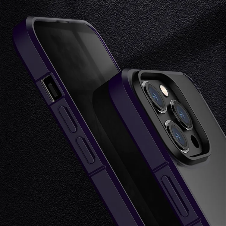 X-LEVEL Slim Phone Case für iPhone 15 Pro Max Anti-Kratzer TPU+PC Matt Phone Cover kompatibel mit MagSafe - Schwarz