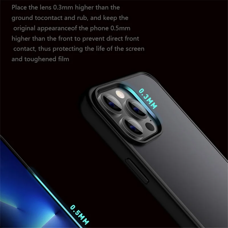 X-LEVEL For iPhone 15 Rubberized Skin-touch Acrylic Case Anti-drop Cellphone Back Cover - Navy Blue