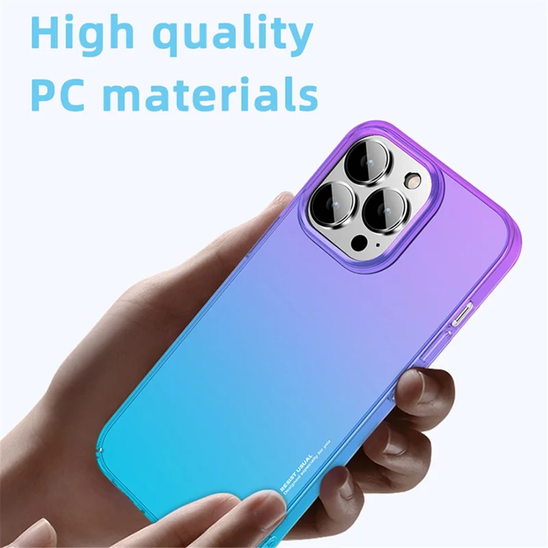 X-LEVEL For iPhone 15 Pro Max Colorful Series Hard PC Back Protector Case Color Splicing Phone Cover - Orange