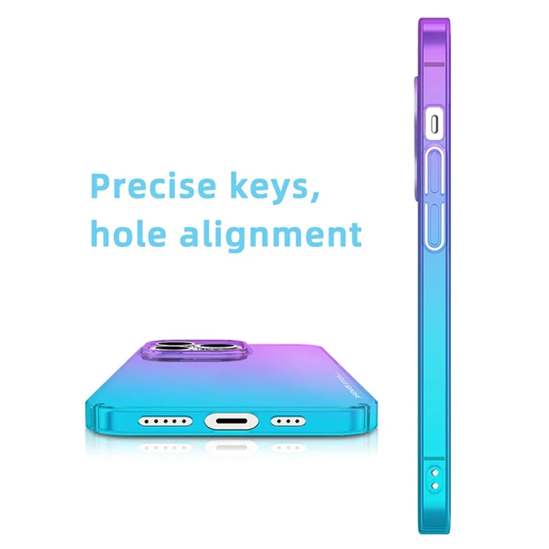 X-LEVEL For iPhone 15 Pro Max Colorful Series Hard PC Back Protector Case Color Splicing Phone Cover - Orange