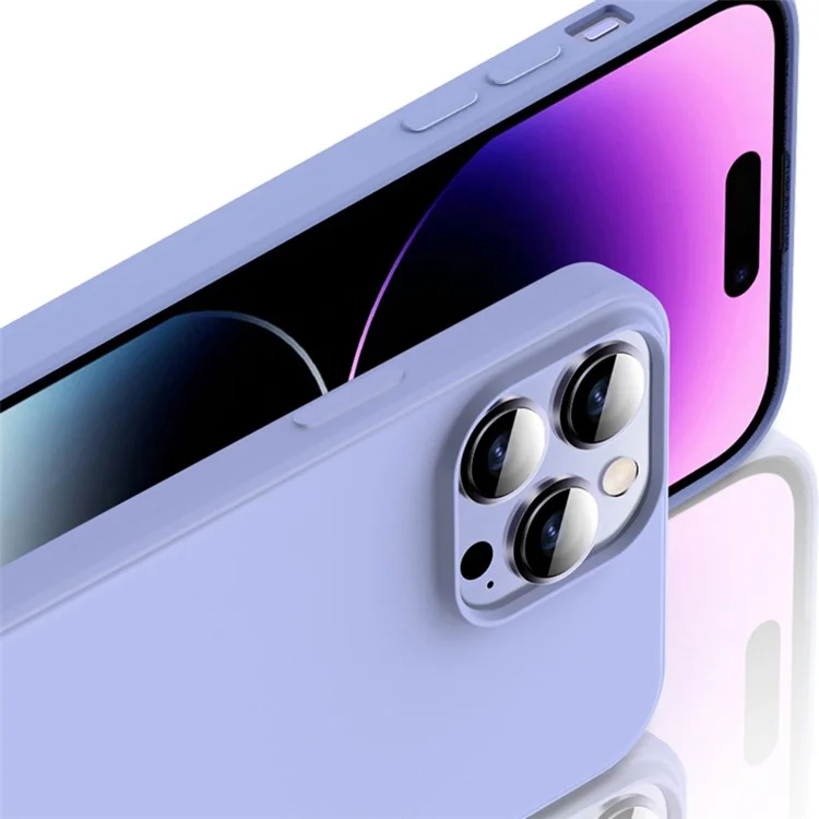 X-LEVEL For iPhone 15 Pro Max Anti-drop TPU Phone Case Liquid Silicone Texture Protection Cover - Black