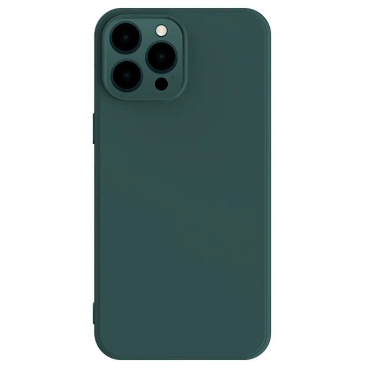 X-LEVEL For iPhone 15 Pro Soft TPU Phone Case Liquid Silicone Texture Shockproof Cover - Midnight Green