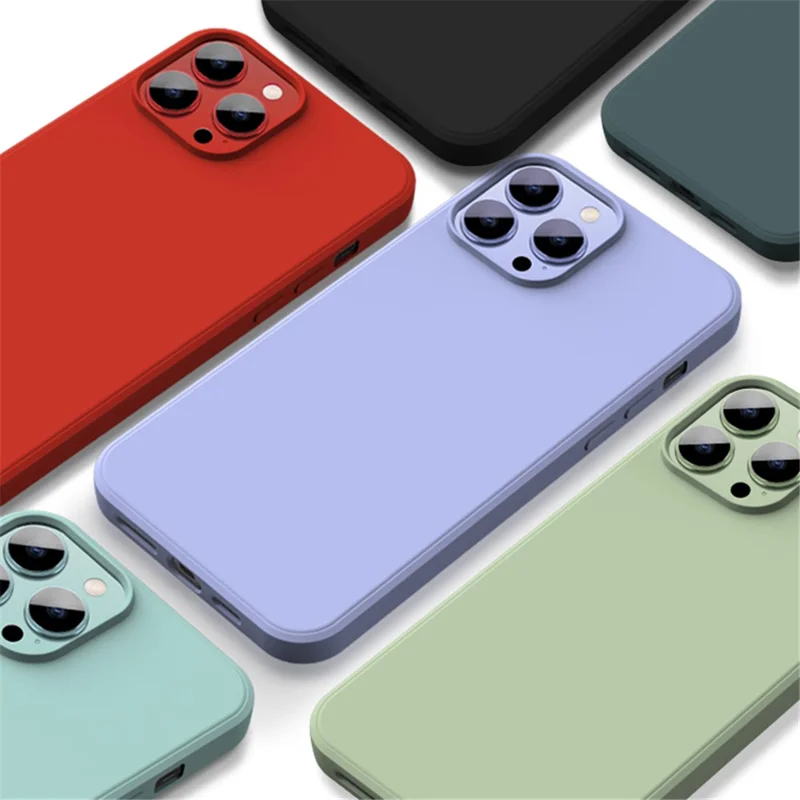 X-LEVEL Per iPhone 15 Pro Custodia Morbida in TPU Texture Silicone Liquido Antishock - Nero