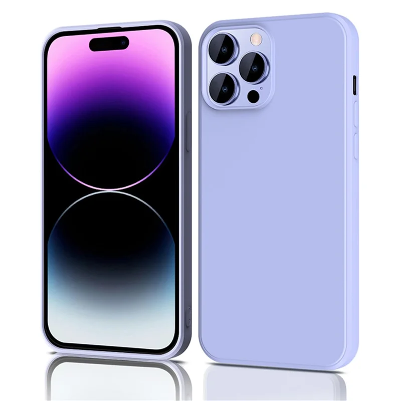 X-LEVEL Per iPhone 15 Pro Custodia Morbida in TPU Texture Silicone Liquido Antishock - Nero