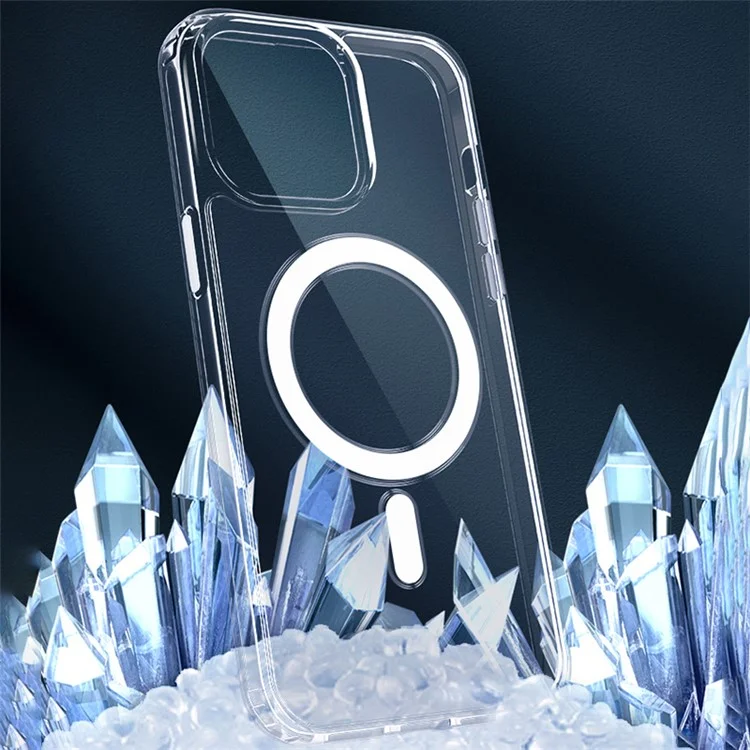 X-LEVEL Stoßfestes Handyhülle für iPhone 15 Pro Max TPU+PC Ultra Klare Handyhülle kompatibel mit MagSafe