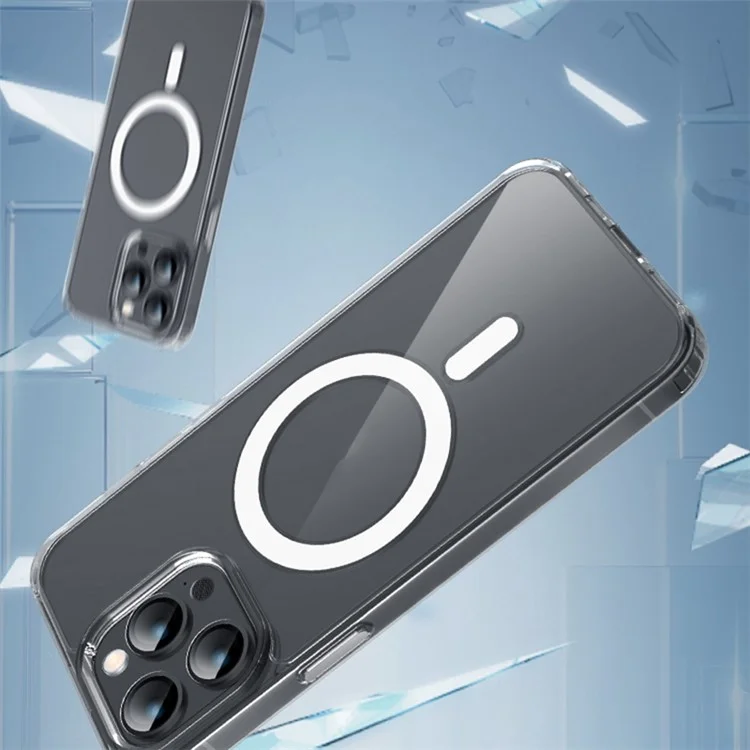 X-LEVEL Stoßfestes Handyhülle für iPhone 15 Pro Max TPU+PC Ultra Klare Handyhülle kompatibel mit MagSafe