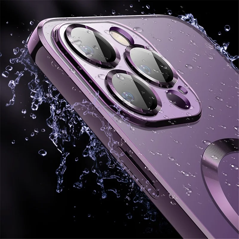 Электрохромный чехол из закаленного стекла X-LEVEL Slim для iPhone 15, совместимый с MagSafe - черный