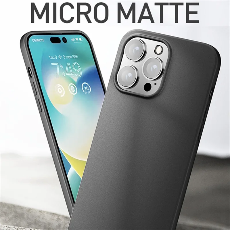 X-LEVEL Guardian Series For iPhone 15 Pro Matte Phone Case Flexible TPU Drop-proof Cover - Black