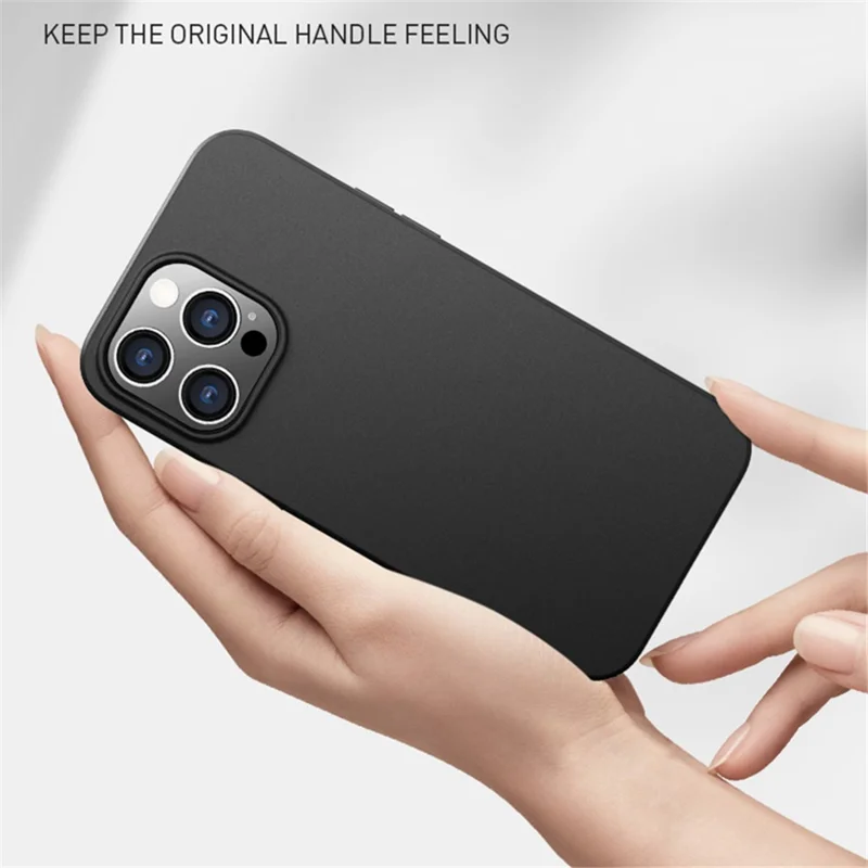X-LEVEL Guardian Series For iPhone 15 Pro Matte Phone Case Flexible TPU Drop-proof Cover - Black