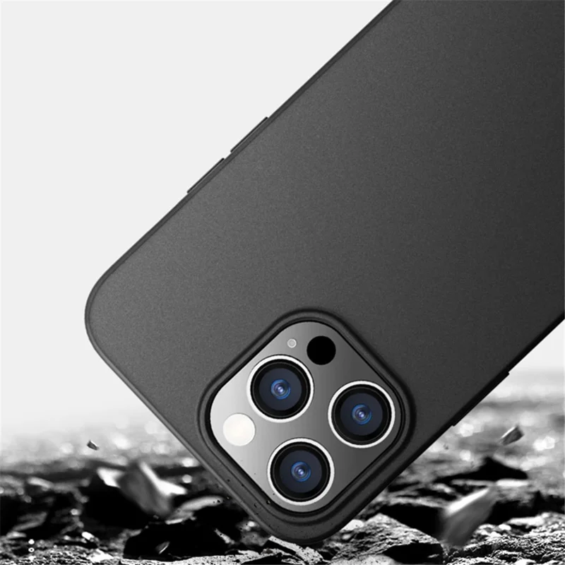 X-LEVEL Guardian Series For iPhone 15 Pro Matte Phone Case Flexible TPU Drop-proof Cover - Black