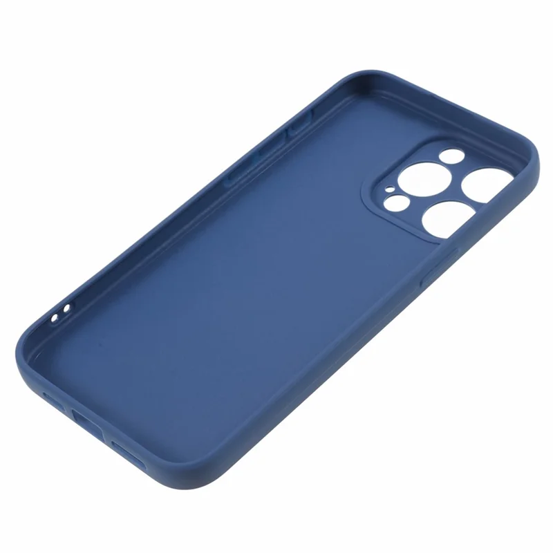 Precise Cutout Phone Case for iPhone 15 Pro Max , Straight Edge Soft TPU Anti-drop Cover - Sapphire