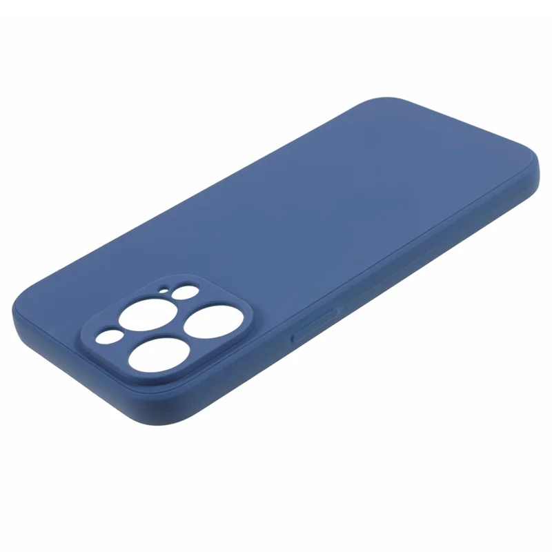 Precise Cutout Phone Case for iPhone 15 Pro Max , Straight Edge Soft TPU Anti-drop Cover - Sapphire