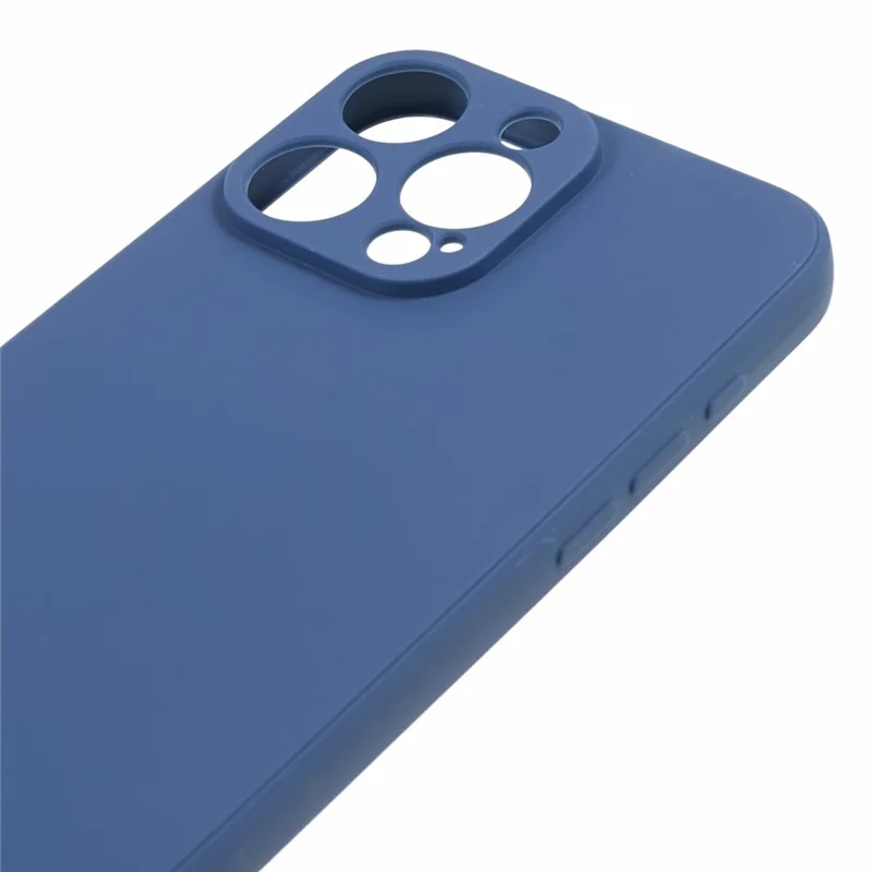 Precise Cutout Phone Case for iPhone 15 Pro Max , Straight Edge Soft TPU Anti-drop Cover - Sapphire