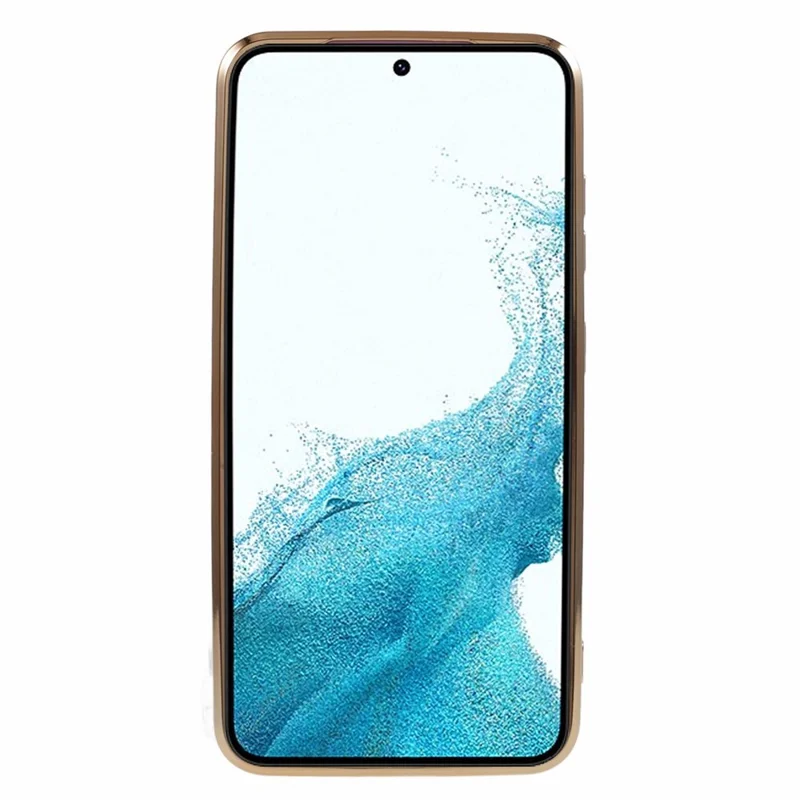 Shockproof TPU Phone Case for Samsung Galaxy S22 5G Electroplating 6D Glossy Phone Cover - Purple