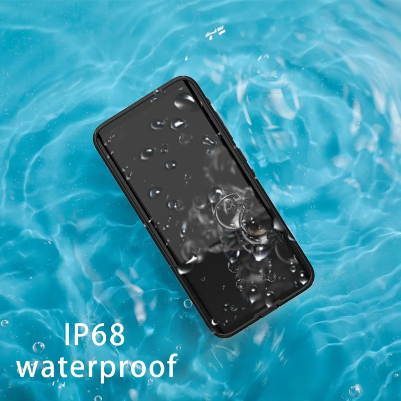 REDPEPPER Für Samsung Galaxy S20 Ultra IP68 wasserdichte Hülle Schwimmen Tauchen Klare Rückseite Handyhülle [Unterstützung Fingerabdruck-Entsperrung] - Grün