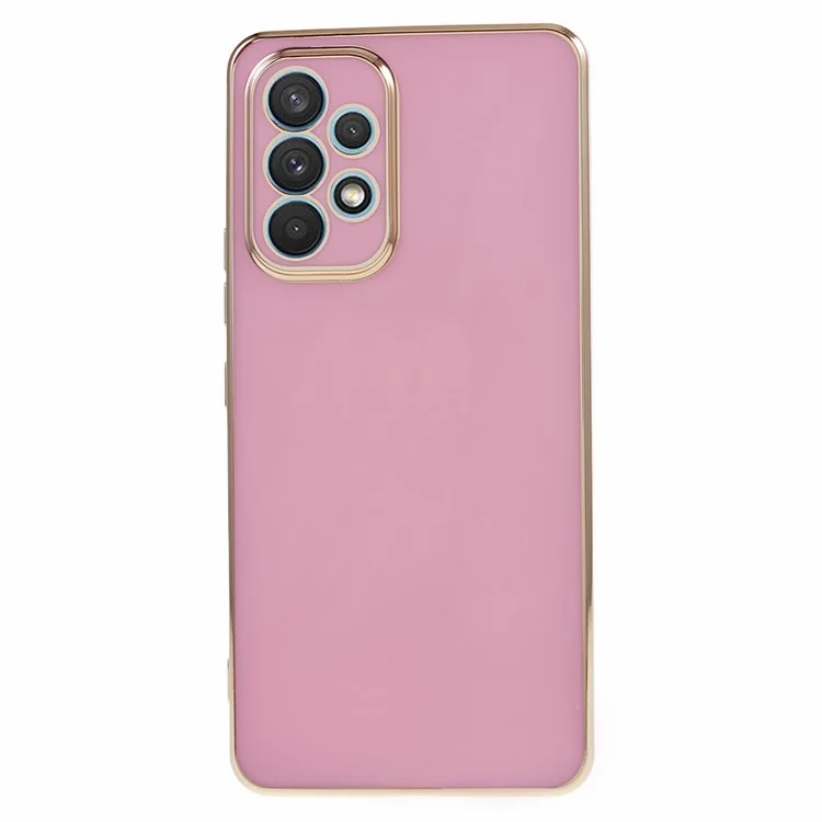 6D Electroplating Phone Case for Samsung Galaxy A52 4G / A52 5G / A52s 5G , Soft TPU Glossy Protective Cover - Purple