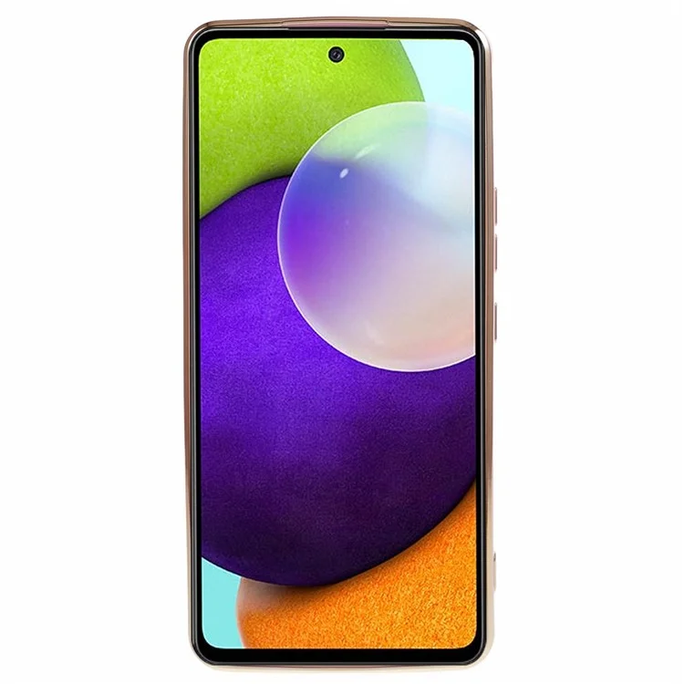 6D Electroplating Phone Case for Samsung Galaxy A52 4G / A52 5G / A52s 5G , Soft TPU Glossy Protective Cover - Purple