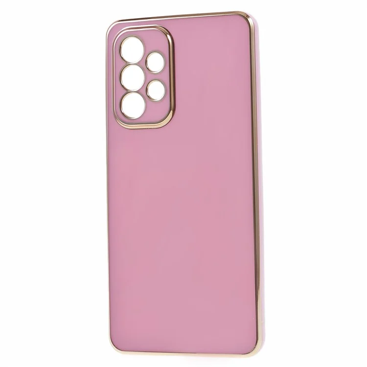 6D Electroplating Phone Case for Samsung Galaxy A52 4G / A52 5G / A52s 5G , Soft TPU Glossy Protective Cover - Purple