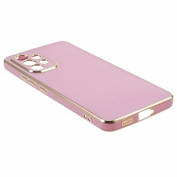 6D Electroplating Phone Case for Samsung Galaxy A52 4G / A52 5G / A52s 5G , Soft TPU Glossy Protective Cover - Purple