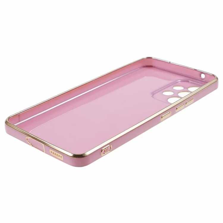6D Electroplating Phone Case for Samsung Galaxy A52 4G / A52 5G / A52s 5G , Soft TPU Glossy Protective Cover - Purple