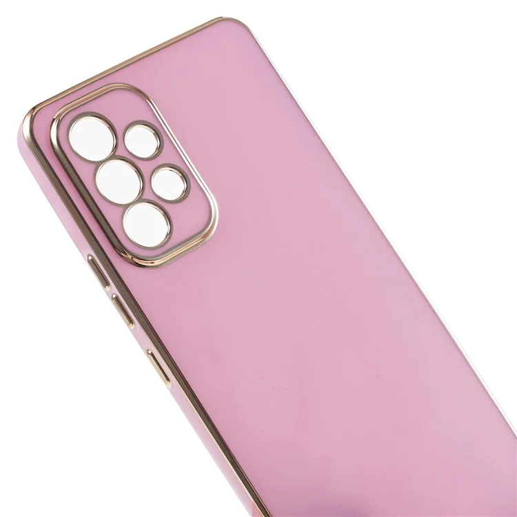 6D Electroplating Phone Case for Samsung Galaxy A52 4G / A52 5G / A52s 5G , Soft TPU Glossy Protective Cover - Purple
