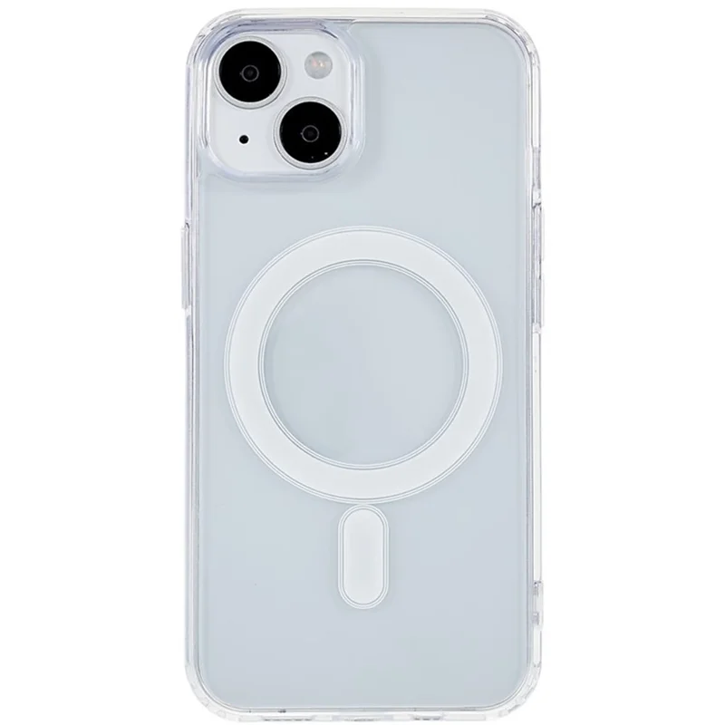 For iPhone 15 Plus Clear Magnetic Phone Case Compatible with MagSafe Acrylic + TPU Drop-proof Cover